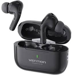 Vention Auriculares Bluetooth Echo Lite E11 con Estuche de Carga, Autonomía 6h, Negros